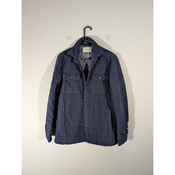 Dstrezzed Style 303530 Navy Cotton Button Up Shirt Jacket Men Size M - Picture 1 of 9